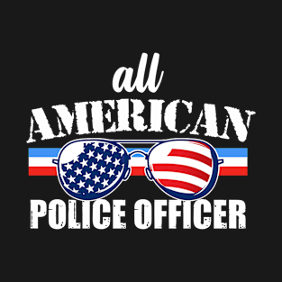 All American Police Officer T-Shirt