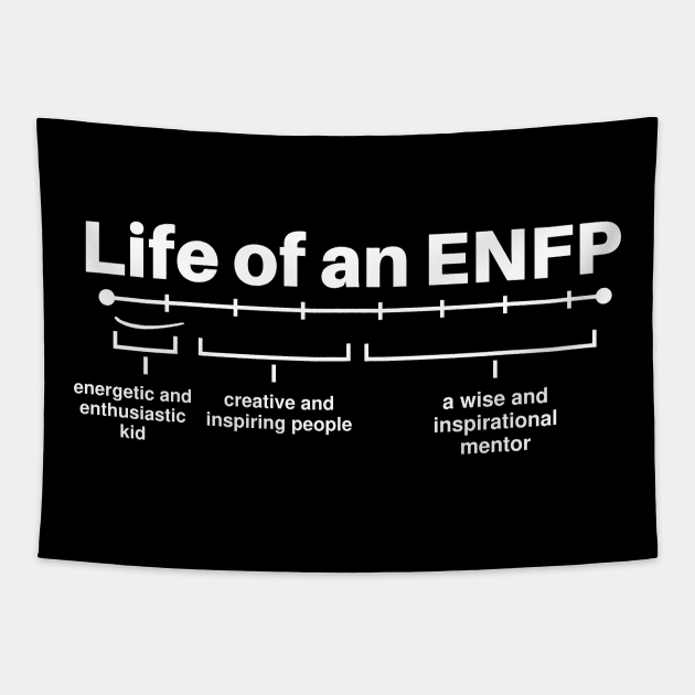 ENFP Funny Personality Type Meme Excitement Life of an ENFP Tapestry by Mochabonk