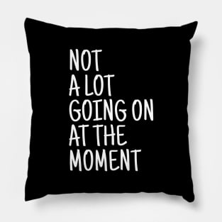 Not A Lot Going On At The Moment - Funny Sayings Pillow