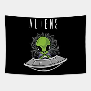 fly alien Tapestry