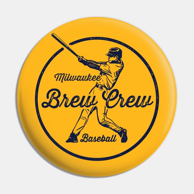 Vintage Brew Crew Pin by Throwzack