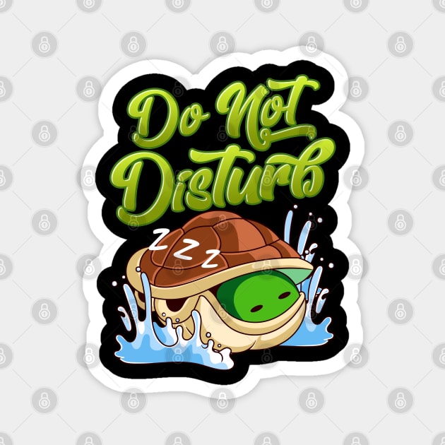 Cute Turtles Do Not Disturb Turtle in Shell Magnet by Swagazon