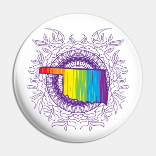 Oklahoma Mandala Pride Pin