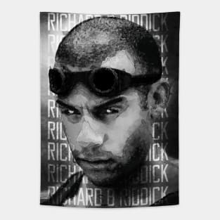 Pitch Black Riddick Vector Tapestry