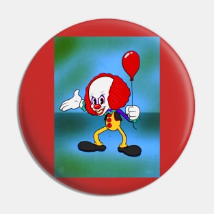 Pennywhistle the scary rubber hose clown Pin