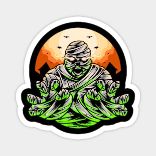 Scary Mummy Halloween Costume Magnet