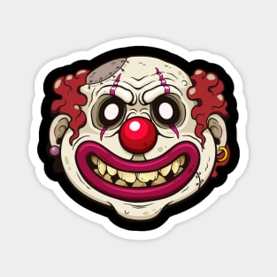 Happy zombie clown Magnet