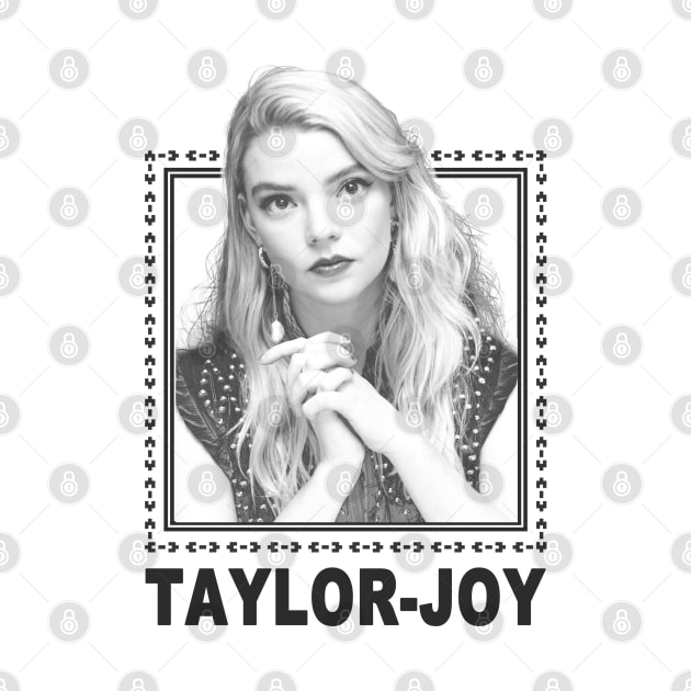 Anya Taylor Joy Vintage Retro Black Style by Iip Ratmono