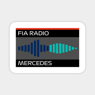 "Blue Flag" Mercedes Radio Message Design Magnet