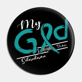 Scleroderma Awareness My God Is Stronger - In This Family No One Fights Alone Pin