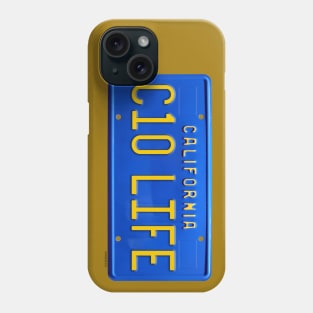 C10 Life California 1970s blue license plate Phone Case