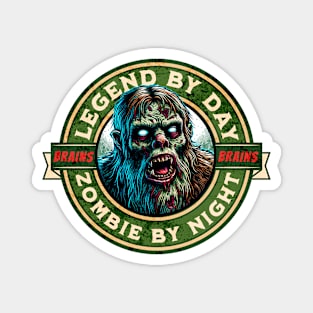 Zombie Bigfoot Magnet