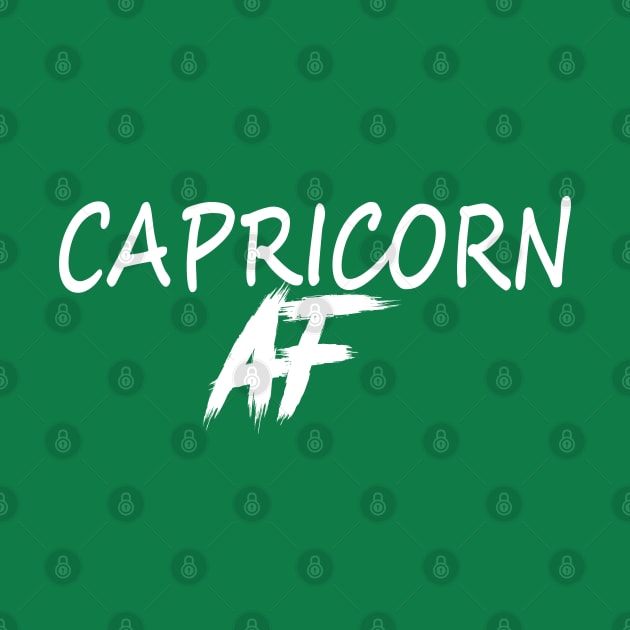 CAPRICORN AF WHITE by Everyday Magic