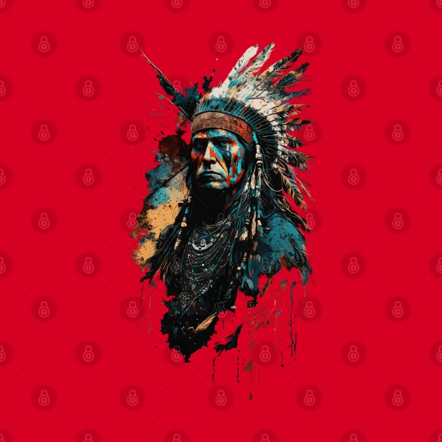 Native American Warrior V3 by Peter Awax