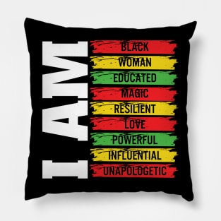 Powerful Black Woman, Black History, Black Women Pillow