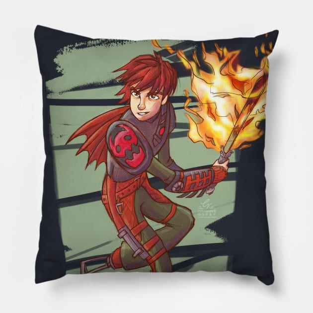 Hiccup, a Hero the Hard Way (text version) Pillow by inhonoredglory