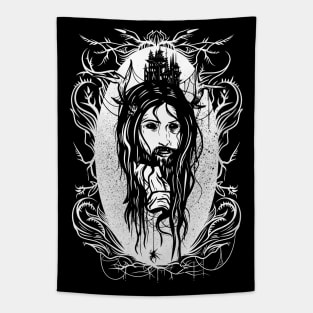 Embodied Darkness Goth Horror Tapestry