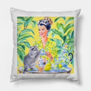 Garden tea party Pillow