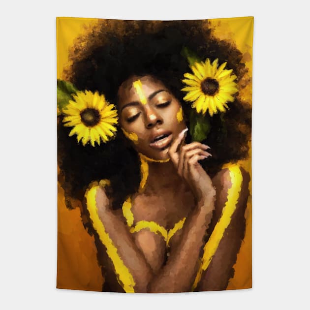 Sunflowers Tapestry by Jarrodjvandenberg