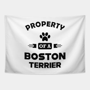 Boston Terrier Dog - Property of a boston terrier Tapestry