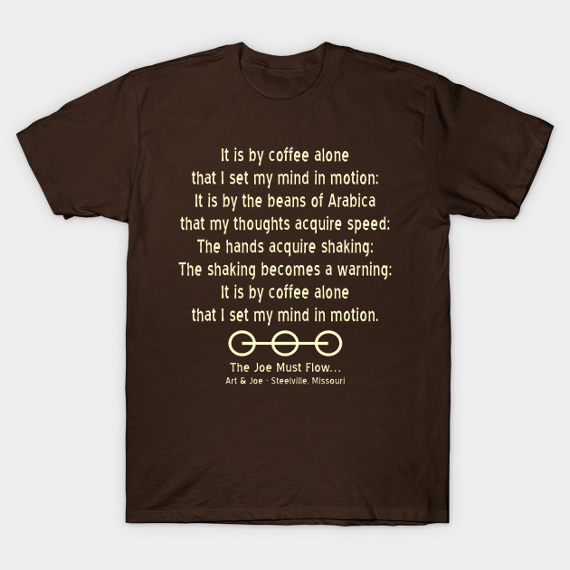 Mentat Mantra - Coffee - T-Shirt