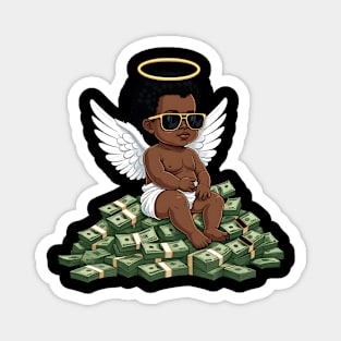 Get Money Black Angel Magnet