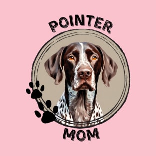 German Shorthaired Pointer Mom Dog Breed Portrait T-Shirt