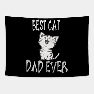 Best Cat Dad Ever Fathers Tapestry