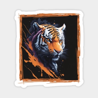 Beautiful framed tiger Magnet