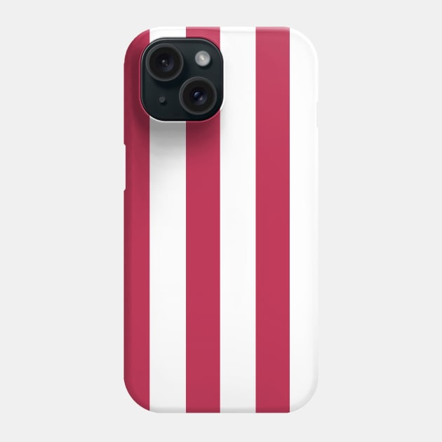 Color of The Year 2023 Viva Magenta Horizontal Stripes Phone Case by colorsandpatterns