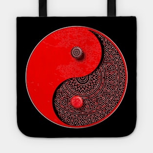 Pattern Ying And Yang Tote