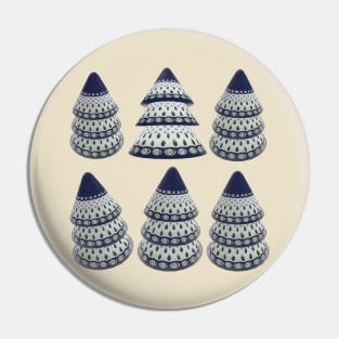 Boleslawiec pottery Christmas trees Pin