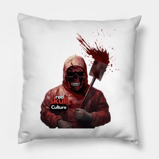 Red Skull Culture, Butcher Edition, Unisex t-shirt, Skull t-shirts, tees with skulls, horror culture, unique design, skull print Pillow