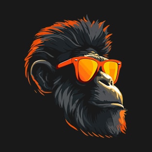 Monkey Sunglasses Cool T-Shirt