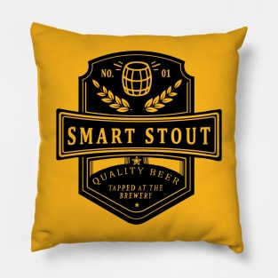 Deep Rock Galactic Smart Stout Ale Logo Pillow