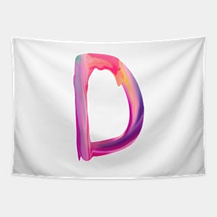 Letter D In Vibrant Watercolor Tapestry