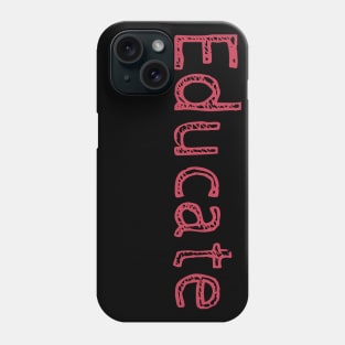 Educate! Inspirational Motivational Typography Red Phone Case