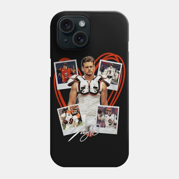 Cute Joe Burrow Heart Vintage Phone Case by rattraptees