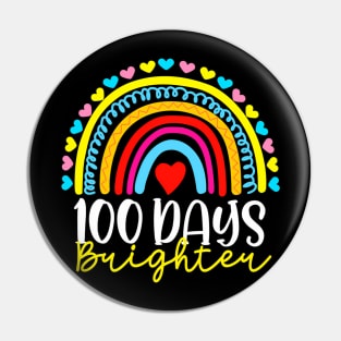 Rainbow 100 Days Of School 100 Days Brighter Kids Pin