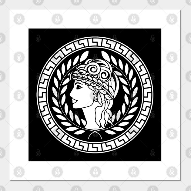 Aesthetic Silhouette Greek Logo Design Aesthetic Designs Plakat I Druk Artystyczny Teepublic Pl