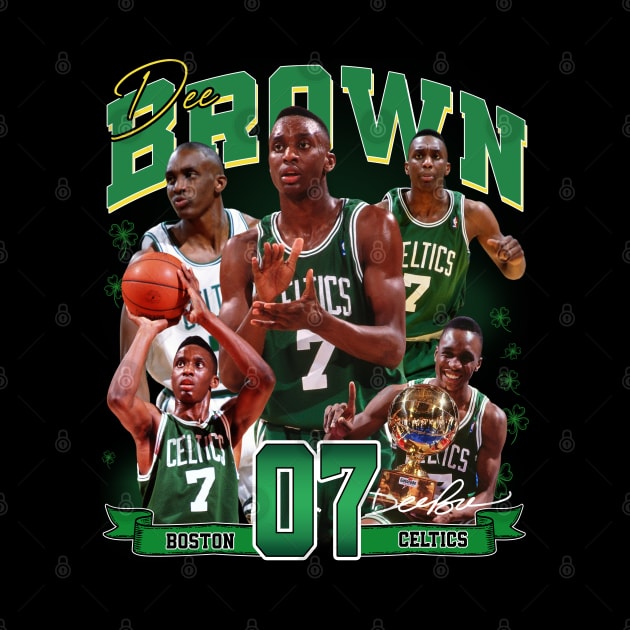 Dee Brown Basketball Legend Signature Vintage Retro 80s 90s Bootleg Rap Style by CarDE