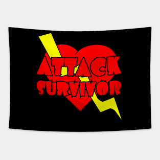 Heart Attack Survivor Birthday Gift Shirt, cool shirt in simple design Tapestry