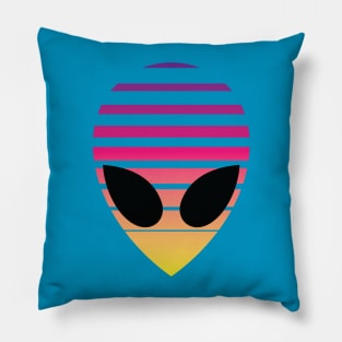 Cyberpunk Alien Icon Pillow