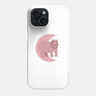 Hippo Crescent - Rose Phone Case