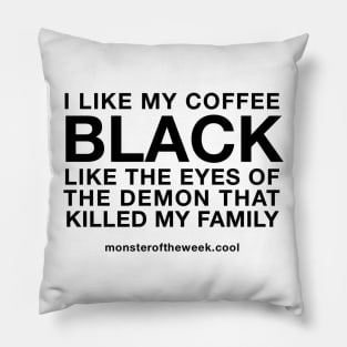 Demon-Black Coffee Pillow