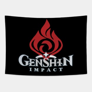 Pyro big emblem genshin impact Tapestry