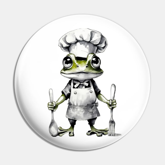 chef frog cool Pin by Profound Prints