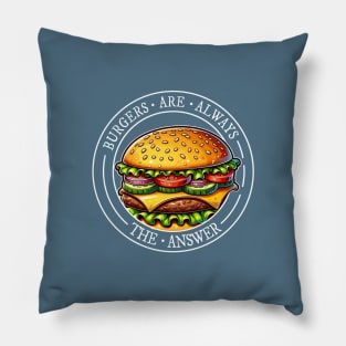 Burgers are always the answer! Cheeseburger Fun Pillow