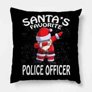 Santas Favorite Police Officer Christmas Pillow