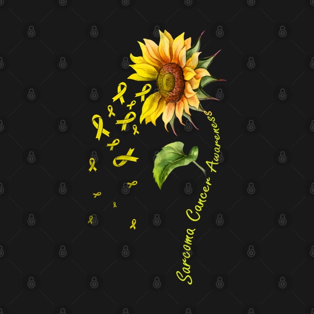 Sarcoma Cancer Awareness Sunflower by JazlynShyann